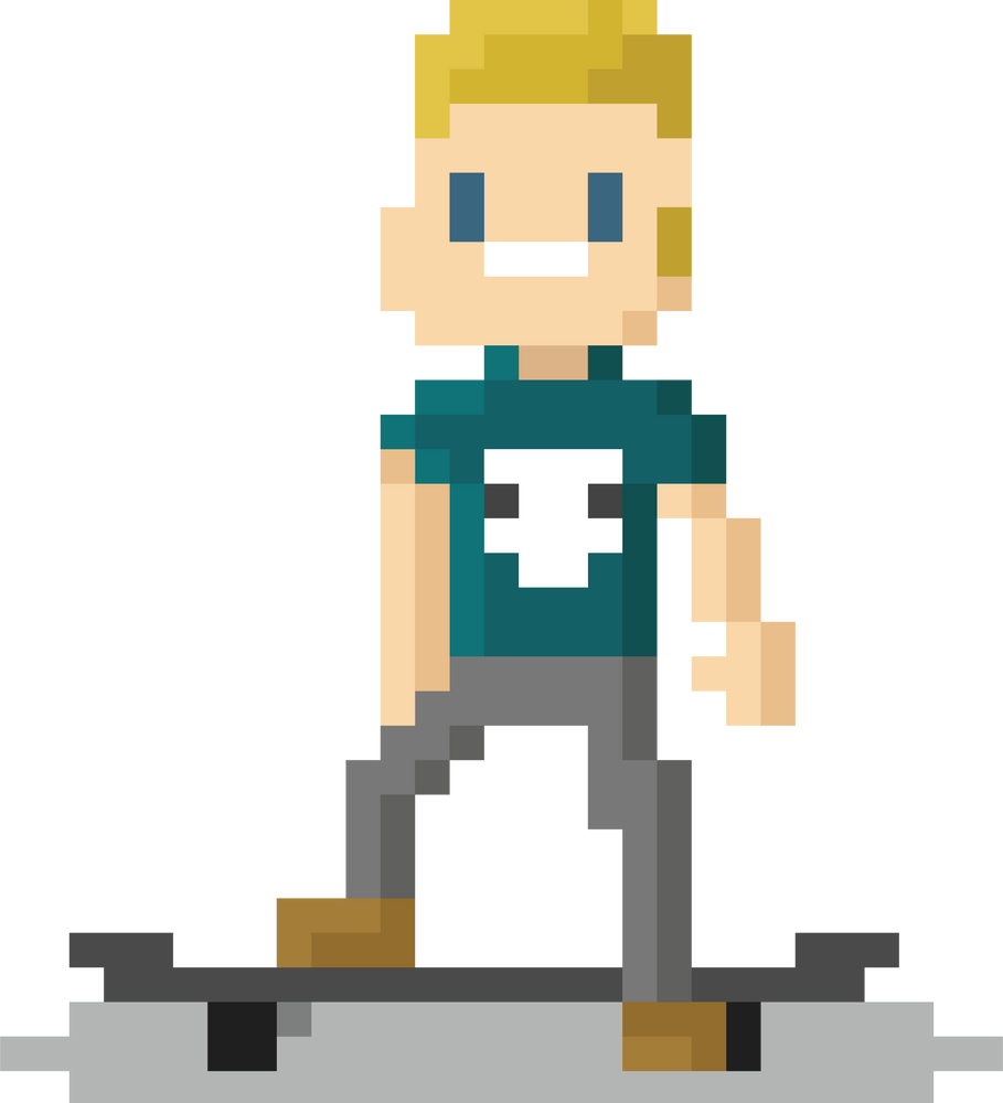 Pixel art teen character 2